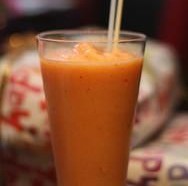 The Strawberry Mango Sunrise Smoothie- SERVES 4
