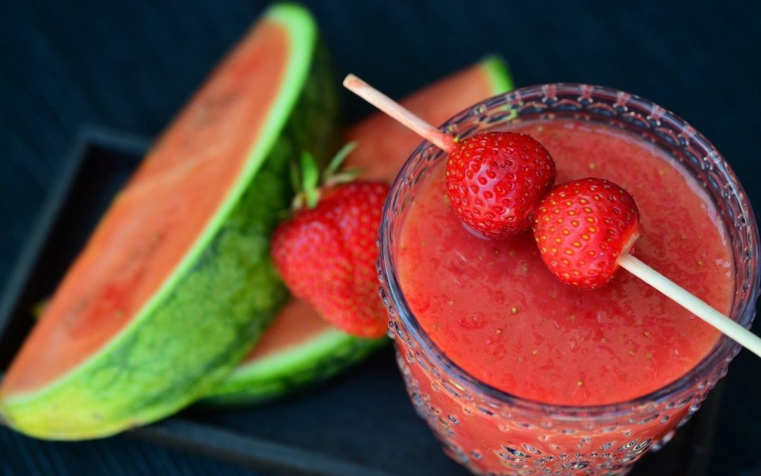 The Refreshing Strawberry Watermelon Smoothie- SERVES 2